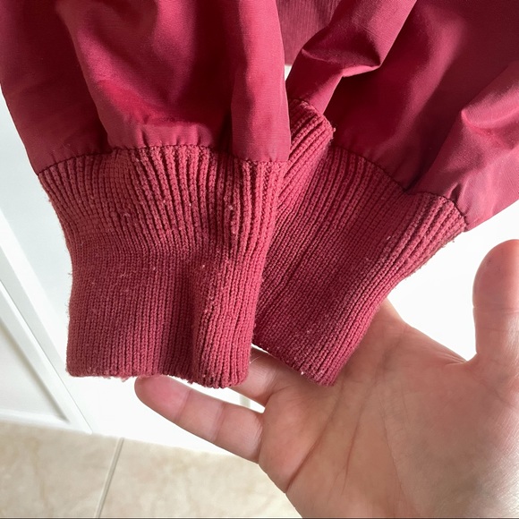 Vintage Columbia Red 1/4 Zip Windbreaker Jacket - Picture 12 of 16